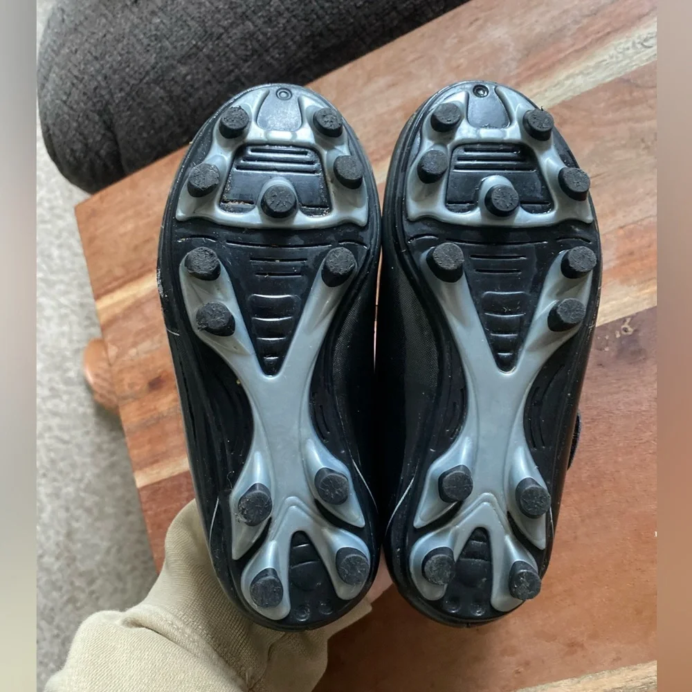 Carter's Black and Gray Kids Cleats Sneakers